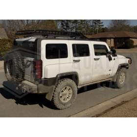 Portaequipajes de Techo PARA HUMMER H3 H1 H2 | Cesta de Equipajes de Viaje Off-road en ACERO Negro