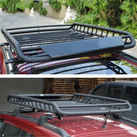 Portaequipajes de Techo PARA JEEP COMPASS | Cesta de Equipajes de Viaje Off-road en ACERO Negro