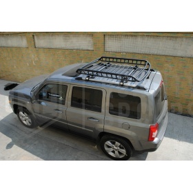 Portaequipajes de Techo PARA JEEP PATRIOT | Cesta de Equipajes de Viaje Off-road en ACERO Negro