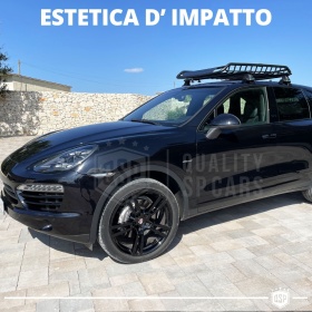 Portaequipajes de Techo PARA Coches PORSCHE | Cesta de Equipajes de Viaje Off-road en ACERO Negro