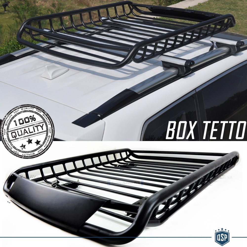 Portaequipajes de Techo PARA Coches MAZDA | Cesta de Equipajes de Viaje Off-road en ACERO Negro Portaequipajes de Techo PARA Coches MAZDA | Cesta de Equipajes de Viaje Off-road en ACERO Negro