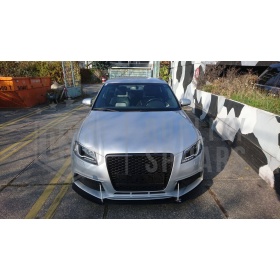 Parrilla REJILLA Delantera para AUDI A3 RS3 8P (08-12) | Nido de Abeja, Negro Brillante