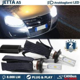 Kit LED H7 para Volkswagen JETTA mk5 Luces de Cruce CANbus | 6500K Blanco Frío 8000LM