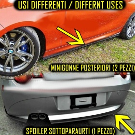 SPOILER Alerón Adhesivo PARA Seat, LABIO parachoques LIP o Faldones Laterales en EPDM NEGRO flexible