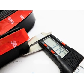 SPOILER Alerón Adhesivo PARA Seat, LABIO parachoques LIP o Faldones Laterales en EPDM NEGRO flexible