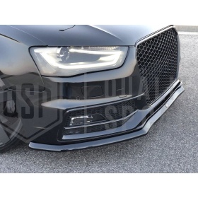 Parrilla REJILLA Delantera para AUDI A4 RS4 B8 Facelift (11-15) | Nido de Abeja, Negro Brillante