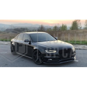 Parrilla REJILLA Delantera para AUDI A4 RS4 B8 Facelift (11-15) | Nido de Abeja, Negro Brillante