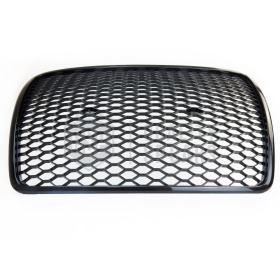 Parrilla REJILLA Delantera para AUDI A6 RS6 C6 (04-11) | Nido de Abeja, Negro Brillante