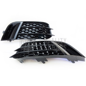 Griglie FENDINEBBIA Paraurti per AUDI A1 RS1 (8X) 10-14 | Mascherina a NIDO D' APE Nera Tuning