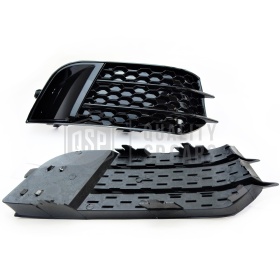 Griglie FENDINEBBIA Paraurti per AUDI A1 RS1 (8X) 10-14 | Mascherina a NIDO D' APE Nera Tuning