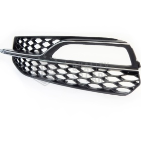 Rejilla Luz de Niebla para AUDI A3 8V 12-16 | Parilla Nido de Abeja, Negro Mate