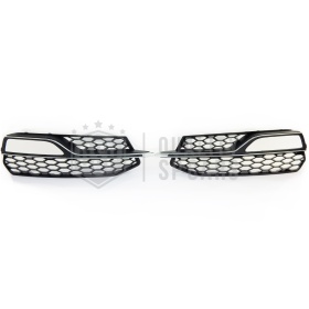 Rejilla Luz de Niebla para AUDI A3 8V 12-16 | Parilla Nido de Abeja, Negro Mate