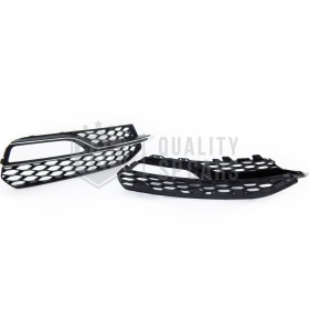 Rejilla Luz de Niebla para AUDI A3 8V 12-16 | Parilla Nido de Abeja, Negro Mate