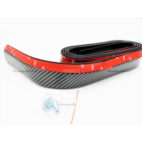 SPOILER Alerón Adhesivo Compatible Con SEAT, efecto FIBRA de CARBONO LABIO parachoques LIP o Faldones Laterales en EPDM flexible