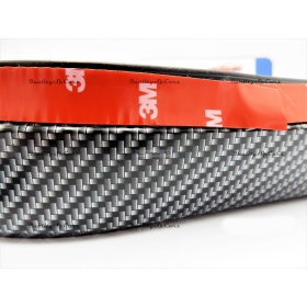 SPOILER Alerón Adhesivo Compatible Con SEAT, efecto FIBRA de CARBONO LABIO parachoques LIP o Faldones Laterales en EPDM flexible
