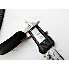 SPOILER Alerón Adhesivo Compatible Con SEAT, efecto FIBRA de CARBONO LABIO parachoques LIP o Faldones Laterales en EPDM flexible