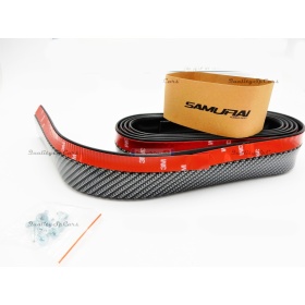 SPOILER Alerón Adhesivo Compatible Con SEAT, efecto FIBRA de CARBONO LABIO parachoques LIP o Faldones Laterales en EPDM flexible