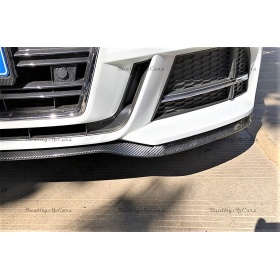 SPOILER Alerón Adhesivo PARA Volkswagen SUV, efecto FIBRA de CARBONO LABIO parachoques LIP o Faldones Laterales en EPDM flexible