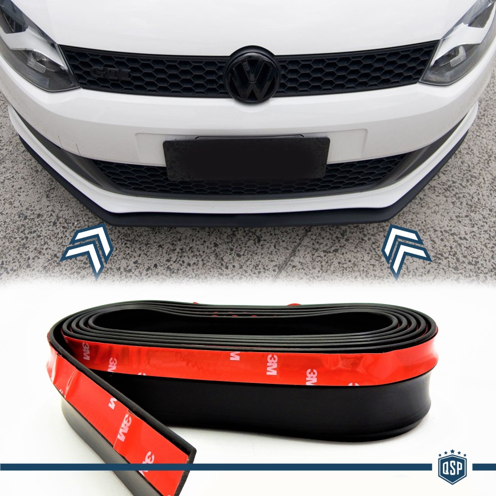 SPOILER Alerón Adhesivo PARA Volkswagen SUV, LABIO parachoques LIP o Faldones Laterales en EPDM NEGRO flexible