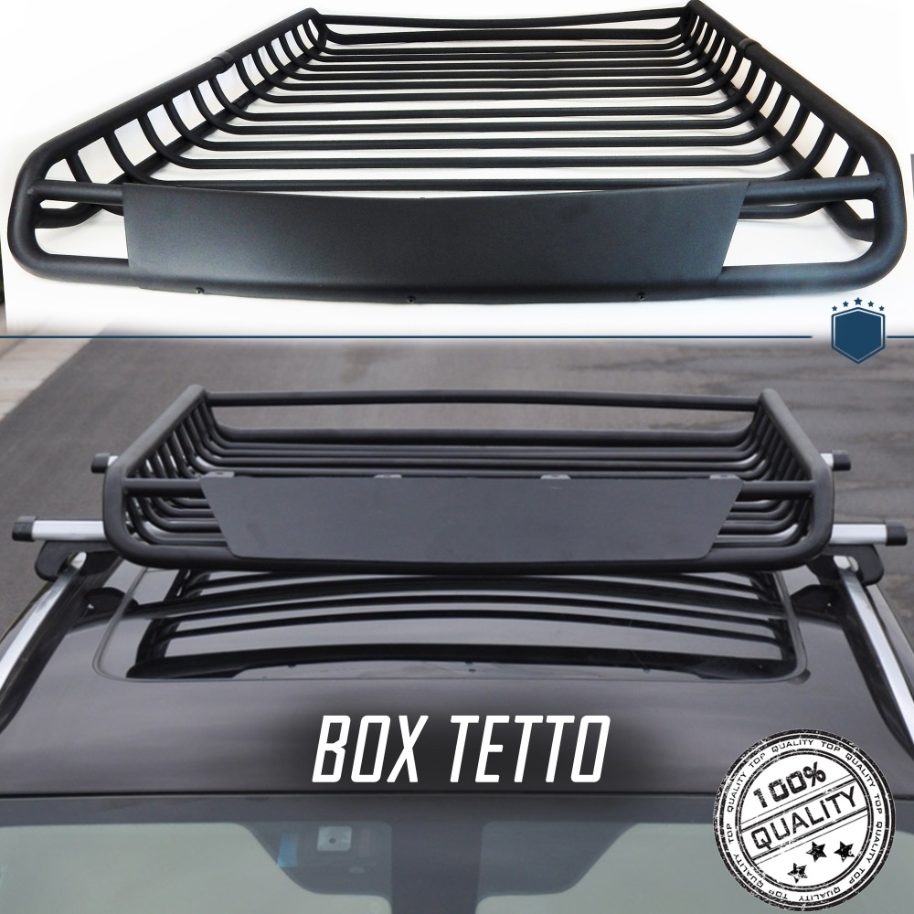 Portaequipajes de Techo PARA Coches SEAT | Cesta de Equipajes de Viaje Off-road en ACERO Negro Portaequipajes de Techo PARA Coches SEAT | Cesta de Equipajes de Viaje Off-road en ACERO Negro