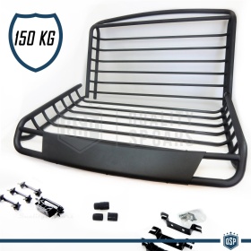 Portaequipajes de Techo PARA Coches SEAT | Cesta de Equipajes de Viaje Off-road en ACERO Negro