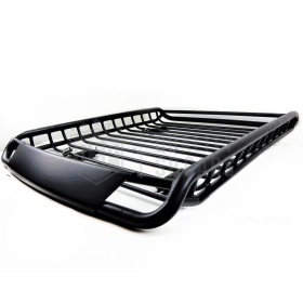 Portaequipajes de Techo PARA Coches SEAT | Cesta de Equipajes de Viaje Off-road en ACERO Negro