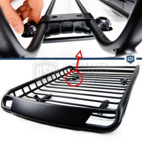 Portaequipajes de Techo PARA Coches SEAT | Cesta de Equipajes de Viaje Off-road en ACERO Negro