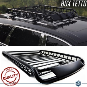 Box Tetto PORTAPACCHI PER SEAT ARONA, ATECA, TERRACO | Bagagliera Portabagagli Off Road in Acciaio