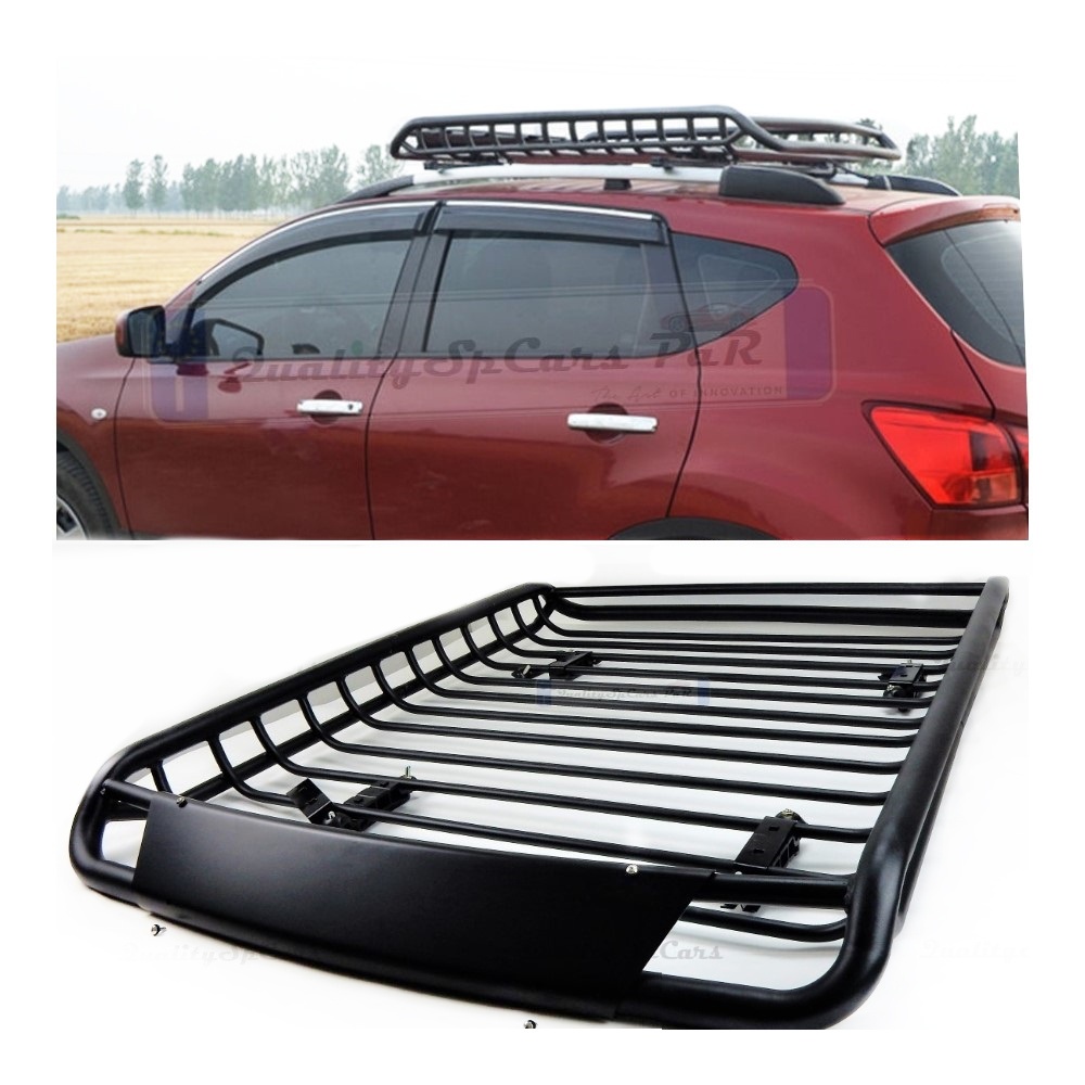 Portaequipajes de Techo PARA NISSAN SUV | Cesta de Equipajes de Viaje Off-road en ACERO Negro Portaequipajes de Techo PARA NISSAN SUV | Cesta de Equipajes de Viaje Off-road en ACERO Negro