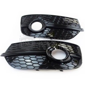 Rejilla Luz de Niebla para AUDI Q3 RSQ3 (8U) 11-14 | Parilla Parachoques Delantro Nido de Abeja, Negra