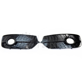 Rejilla Luz de Niebla para AUDI Q3 RSQ3 (8U) 11-14 | Parilla Parachoques Delantro Nido de Abeja, Negra