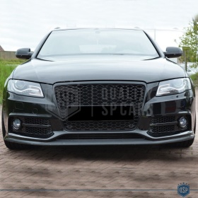 REJILLA DELANTERA + REJILLAS LUZ DE NIEBLA para AUDI A4 RS4 (B8) 07-11 | Nido de Abeja