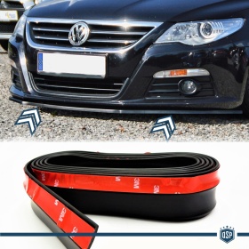Klebender SPOILER FÜR Volkswagen Passat, Stoßstangenlippe oder Seitenschweller aus SCHWARZEM EPDM