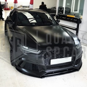 REJILLA DELANTERA + REJILLAS LUZ DE NIEBLA para AUDI A6 RS6 C7 (11-14) | Nido de Abeja