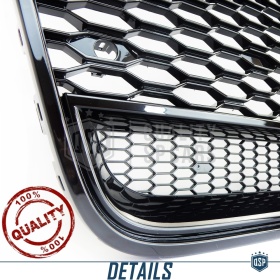 REJILLA DELANTERA + REJILLAS LUZ DE NIEBLA para AUDI A6 RS6 C7 (11-14) | Nido de Abeja