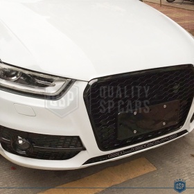 REJILLA DELANTERA + REJILLAS LUZ DE NIEBLA para AUDI Q3 RSQ3 8U (11-14) | Nido de Abeja