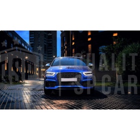 REJILLA DELANTERA + REJILLAS LUZ DE NIEBLA para AUDI Q3 RSQ3 8U (11-14) | Nido de Abeja