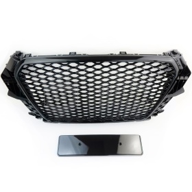 REJILLA DELANTERA + REJILLAS LUZ DE NIEBLA para AUDI Q3 RSQ3 8U (11-14) | Nido de Abeja