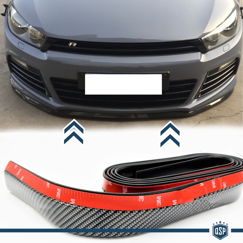 Spoiler Alerón Adhesivo PARA Volkswagen Jetta-Scirocco-Eos Fibra de Carbono Labio Parachoques o Faldones Laterales Flexible Spoiler Alerón Adhesivo PARA Volkswagen Jetta-Scirocco-Eos Fibra de Carbono Labio Parachoques o Faldones Laterales Flexible