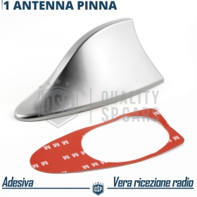 Antenna Auto PINNA DI SQUALO Grigia Universale | VERA Ricezione RADIO AM-FM-DAB+