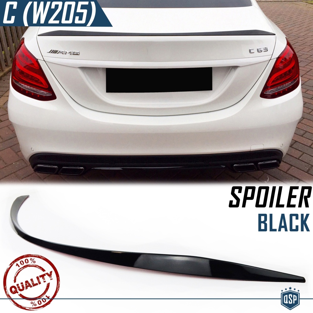 Rear Trunk SPOILER FOR Mercedes C Class (W205) 2014- | BLACK Adhesive Boot Lid Spoiler Rear Trunk SPOILER FOR Mercedes C Class (W205) 2014- | BLACK Adhesive Boot Lid Spoiler