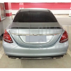Rear Trunk SPOILER FOR Mercedes C Class (W205) 2014- | BLACK Adhesive Boot Lid Spoiler