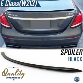 SPOILER Alerón Trasero PARA Mercedes Clase E (W213) 2016- | Labio Maletero NEGRO Adhesivo