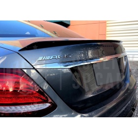 SPOILER Alerón Trasero PARA Mercedes Clase E (W213) 2016- | Labio Maletero NEGRO Adhesivo