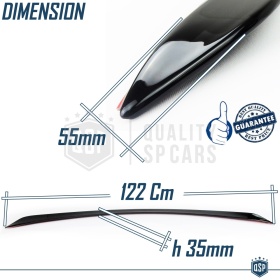 SPOILER Alerón Trasero PARA Mercedes Clase E (W213) 2016- | Labio Maletero NEGRO Adhesivo