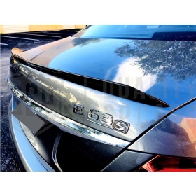 SPOILER Alerón Trasero PARA Mercedes Clase E (W213) 2016- | Labio Maletero NEGRO Adhesivo