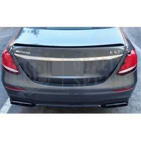 SPOILER Alerón Trasero PARA Mercedes Clase E (W213) 2016- | Labio Maletero NEGRO Adhesivo