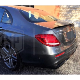 SPOILER Alerón Trasero PARA Mercedes Clase E (W213) 2016- | Labio Maletero NEGRO Adhesivo