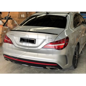 SPOILER Alerón Trasero PARA Mercedes CLA (W117) 13-19 | Labio Maletero NEGRO Adhesivo