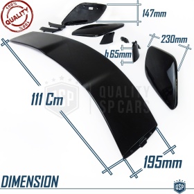SPOILER Alerón Trasero PARA Mercedes CLASE A (W176) 12-18 | Labio Maletero NEGRO